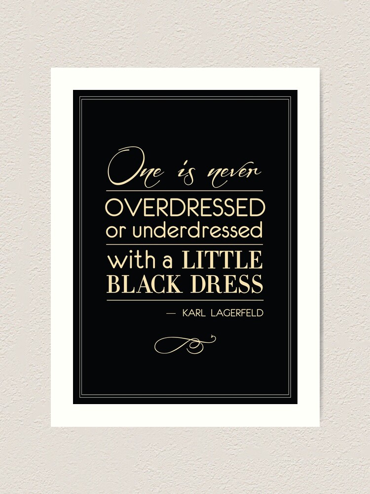 Karl Lagerfeld Fashion Quote Art Print By Cukri Redbubble