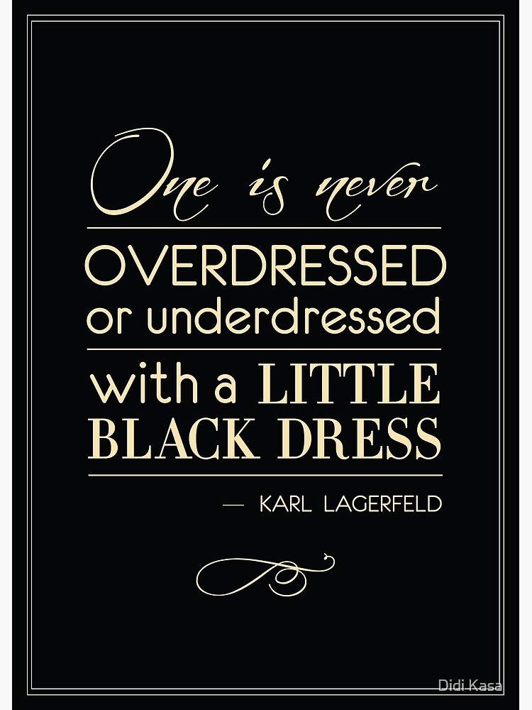 Poster Karl Lagerfeld Citation De La Mode Par Cukri Redbubble