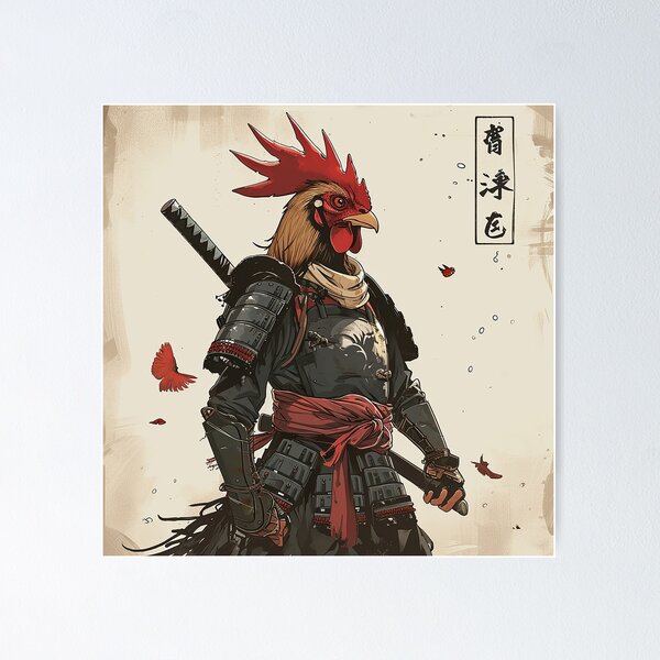 Artikel-Vorschau von Samurai-Huhn, designt und verkauft von PyramidSchmear.