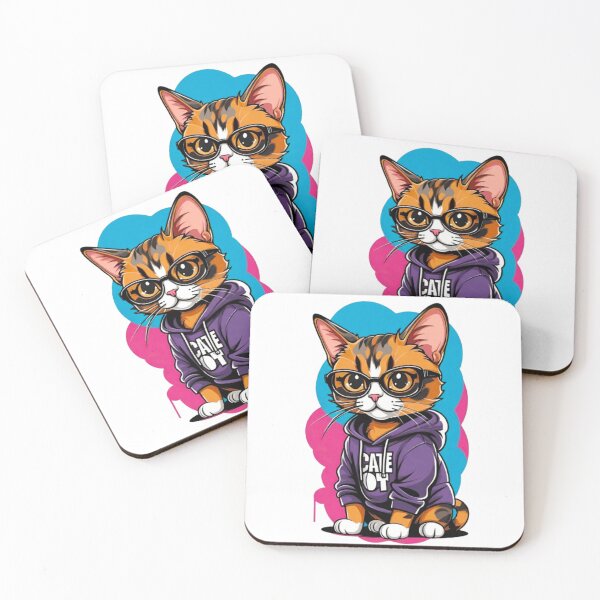 Item preview, Cute cat tortie art hiphop designed and sold by KorArtStudio.