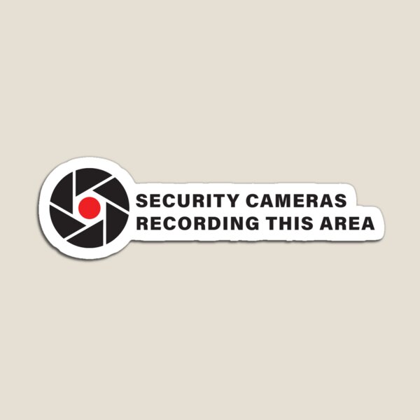 Item preview, Security Cameras Recording This Area designed and sold by teechamp.
