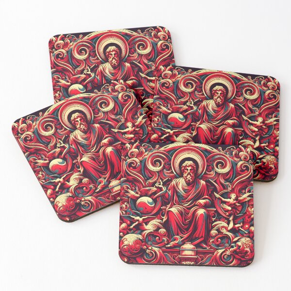 Item preview, Abstract Red Greek Art Design designed and sold by Alessei.