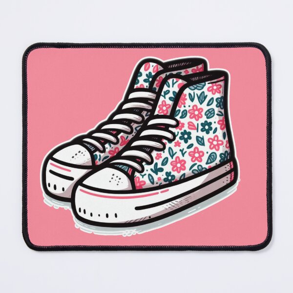 Item preview, Floral High Tops - Millie's Shoes designed and sold by AmberRoseWrites.