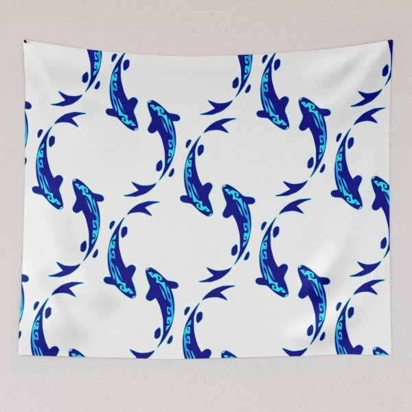 Item preview,  PISCES (blue) designed and sold by Nesian-Tahiti.