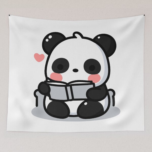 Item preview, Cute Panda Reading designed and sold by BluRockDesigns.