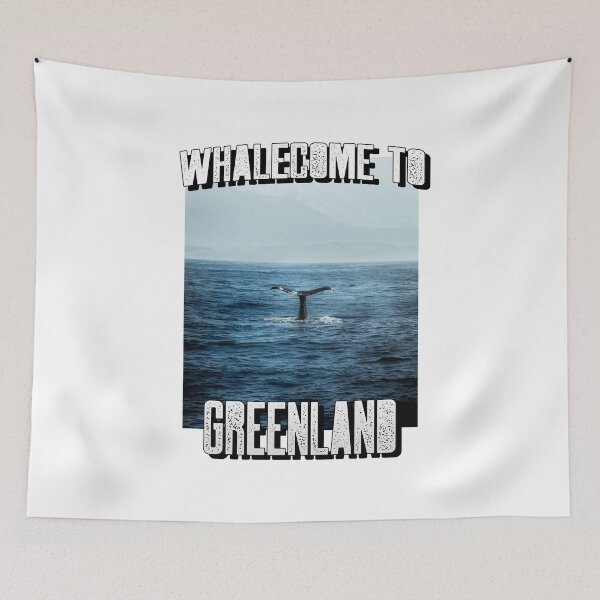 Item preview, Whalecome To Greenland Arctic Travel Destination Funny Souvenir Gift designed and sold by GraTEEtude.