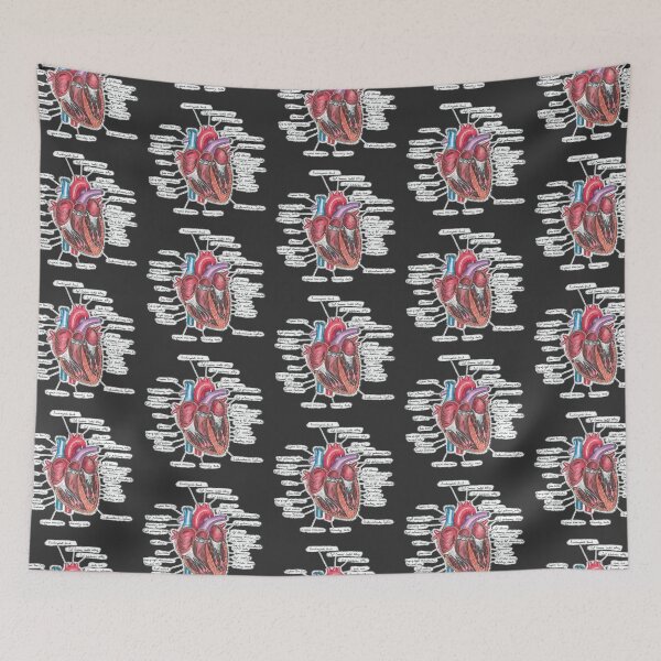 Item preview, Healthy Heart (on black) | Heart Anatomy | Medical Illustration designed and sold by Karli Mogen.
