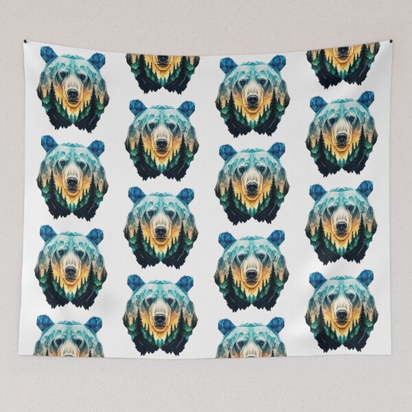 Item preview, Wild Bear Head designed and sold by PlanetMarker.