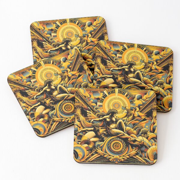 Item preview, Abstract Yellow Greek Art Design designed and sold by Alessei.
