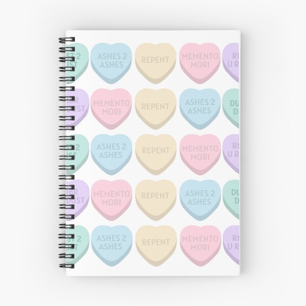 Item preview, ash wednesday and valentine’s day catholic conversation candy hearts designed and sold by Anika Todalen.