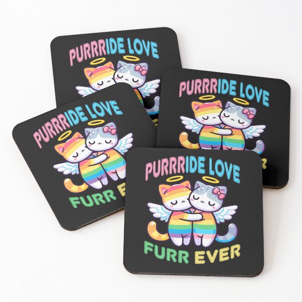 Item preview, Pride Purrfect Cat Design for LGBT Visibility V2 designed and sold by OrganicLights.