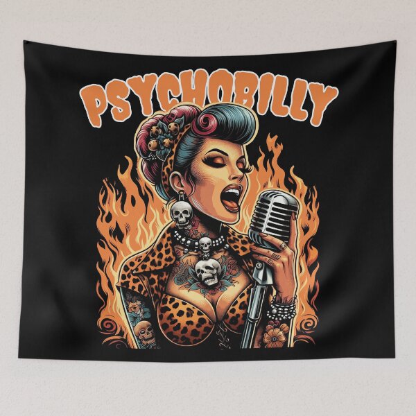 Item preview, Psychobilly Girl designed and sold by PulpVintage.