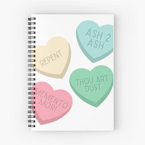 Item preview, ash wednesday and valentine’s day catholic conversation candy hearts designed and sold by Anika Todalen.