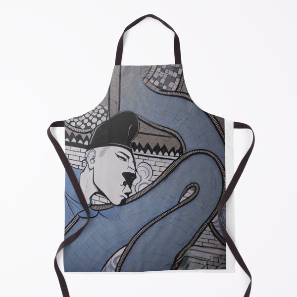 Item preview, A man in a hurry in a blue uniform designed and sold by MisaNovak.