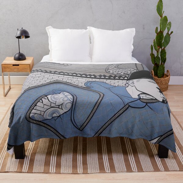 Item preview, A man in a hurry in a blue uniform designed and sold by MisaNovak.