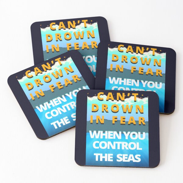 Item preview, Can't Drown in Fear Motivational Quote designed and sold by FlammableTacoTS.