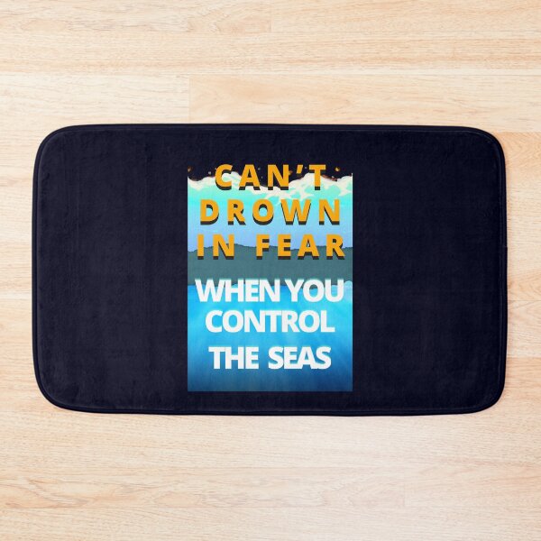 Item preview, Can't Drown in Fear Motivational Quote designed and sold by FlammableTacoTS.