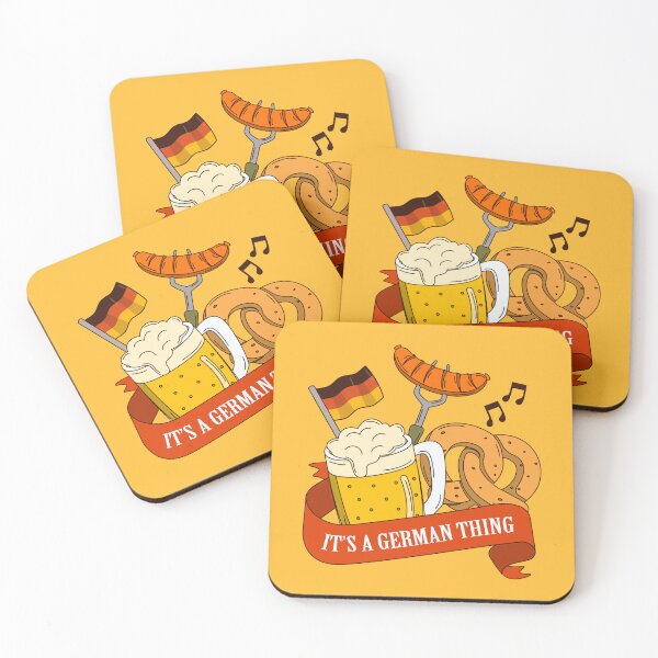 Item preview, IT'S A GERMAN THING - BEER, BRATWURST, PRETZEL, GERMAN FLAG designed and sold by Darling DeDe.