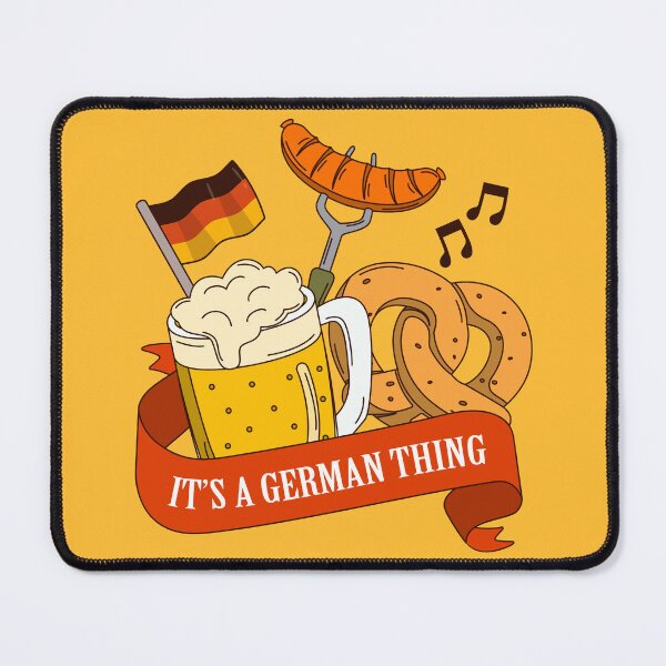 Item preview, IT'S A GERMAN THING - BEER, BRATWURST, PRETZEL, GERMAN FLAG designed and sold by Darling DeDe.