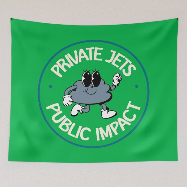 Item preview, Private Jets, Public Impact - Support Green Energy designed and sold by Picket Club.