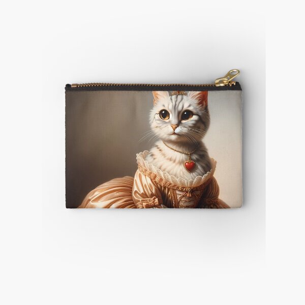 Item preview, Elegant Valentine Feline in a Rococo Dress designed and sold by DeenaDee.
