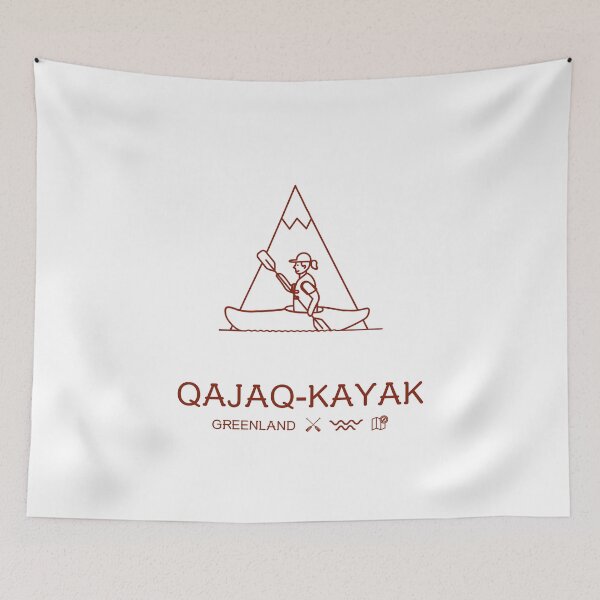 Item preview, Greenland Qajaq Kayak Kalaallit Nunaat Arctic Adventure  designed and sold by GraTEEtude.