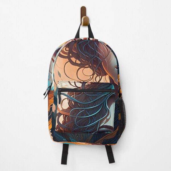 Item preview, Futuristic woman with botanical elements designed and sold by JustInspireMe.