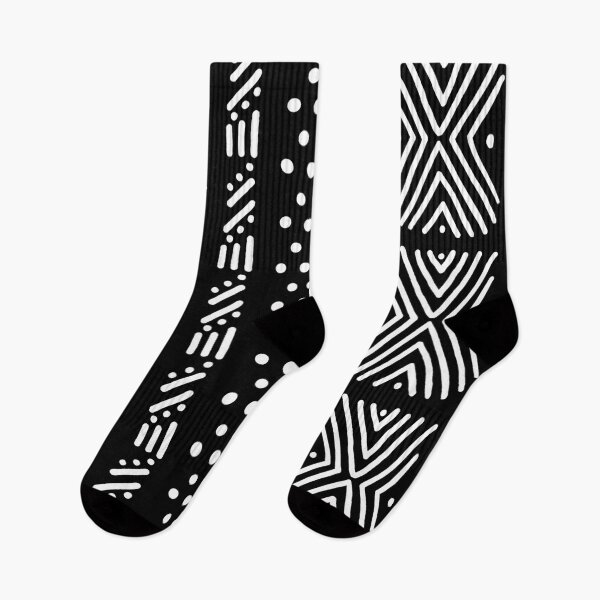 Item preview, Black and White African Bogolan Pattern designed and sold by funkyvibes.