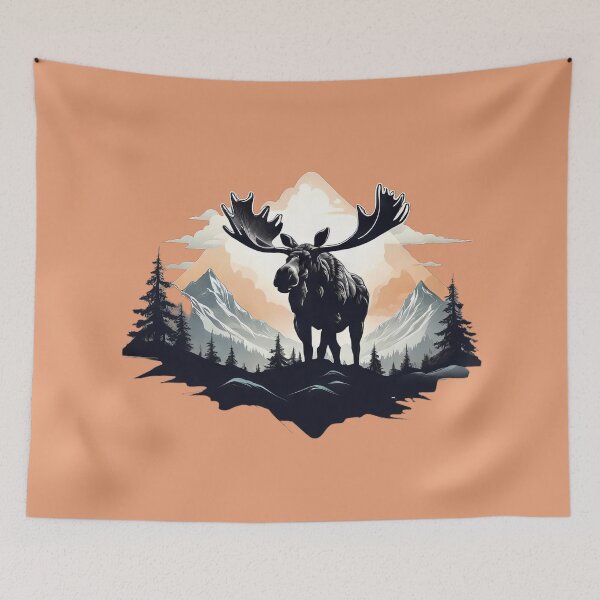 Item preview, Majestic Clearing: Moose Mountain designed and sold by ZipperDragon88.