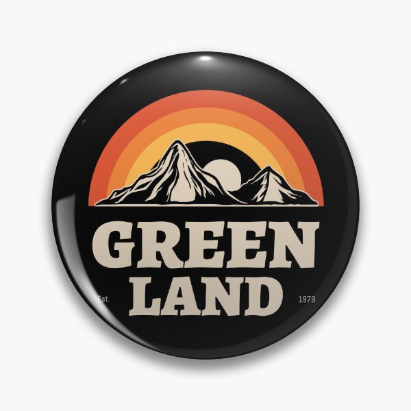Item preview, Greenland Snow Capped Mountain Sunset 70s Retro Vintage designed and sold by GraTEEtude.