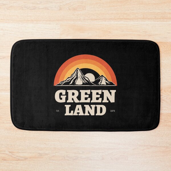 Item preview, Greenland Snow Capped Mountain Sunset 70s Retro Vintage designed and sold by GraTEEtude.