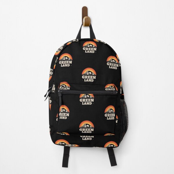 Item preview, Greenland Snow Capped Mountain Sunset 70s Retro Vintage designed and sold by GraTEEtude.