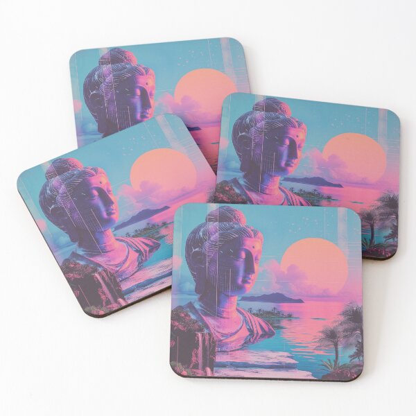 Item preview, Zen Buddhism Vaporwave designed and sold by WarpWeft.