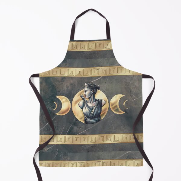 Item preview, Artemis Moon Goddess Black Marble Gold designed and sold by I-Am-Daley.