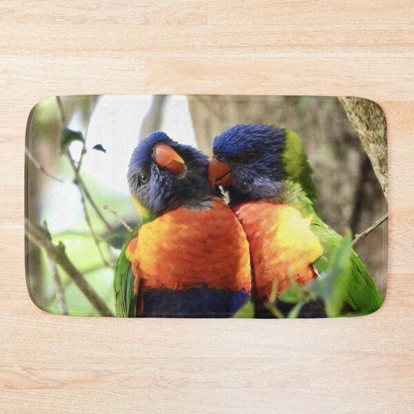 Item preview, Bird Kiss Rainbow Lorikeets designed and sold by Mark Grimsley.