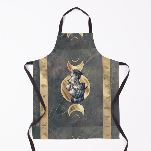 Item preview, Artemis Moon Goddess Black Marble Gold designed and sold by I-Am-Daley.