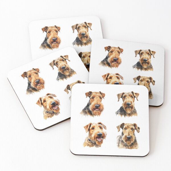 Item preview, Airedale Terrier Dog Faces designed and sold by TheAnimalZ00.