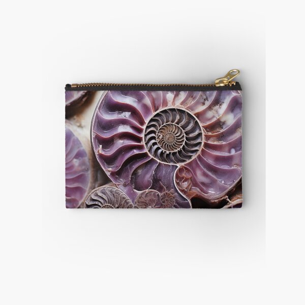 Item preview, Antique Purple Fossil Ammonite Inspired Pattern designed and sold by Shelly Little.