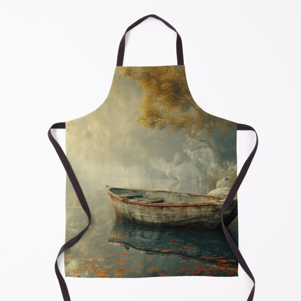 Item preview, A Wooden Boat on a Calm River -- Landscape designed and sold by jecphotography and art.