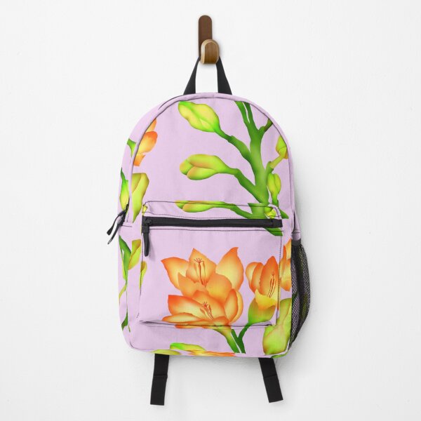 Item preview, Bright yellow Freesia flowers blooming in the grass designed and sold by Nattapoom Fongkum.