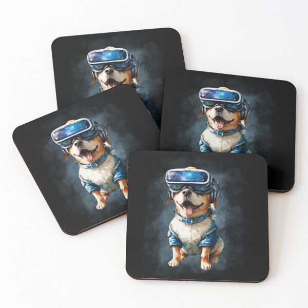 Item preview, Apple vision Dog Wearing Metaverse Glasses 2 designed and sold by Psycho-Crazy.