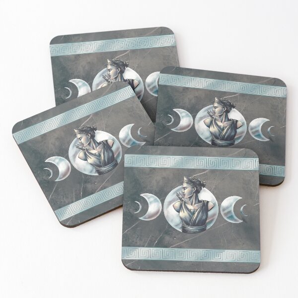 Item preview, Artemis Moon Goddess Black Marble designed and sold by I-Am-Daley.