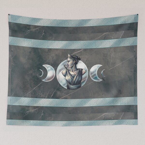 Item preview, Artemis Moon Goddess Black Marble designed and sold by I-Am-Daley.