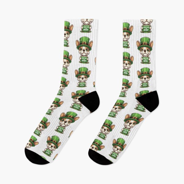 Item preview, Frenchie Kiss Me I'm Irish: St. Paddy's Bulldog designed and sold by creativechaster.