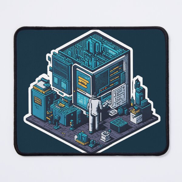 Item preview, Cyber Security SOC Pixel Art Style - Style 2 designed and sold by mukraker.