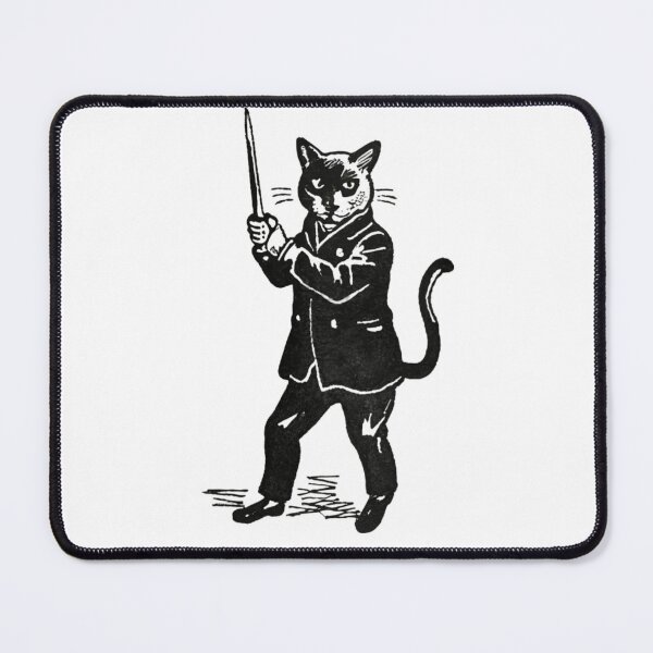Item preview, Black Cat Bodyguard Crazy Vintage Funny Cat Owner designed and sold by ratchawoot.