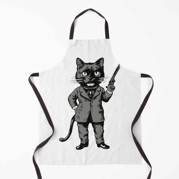 Item preview, Black Cat Bodyguard Crazy Vintage Funny Cat Owner designed and sold by ratchawoot.