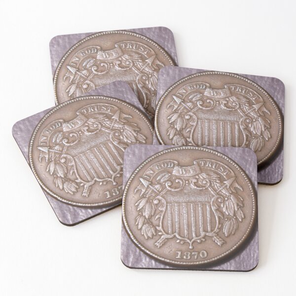 Item preview, 1870  Two Cent Piece Choice XF designed and sold by coinsxcrochet.