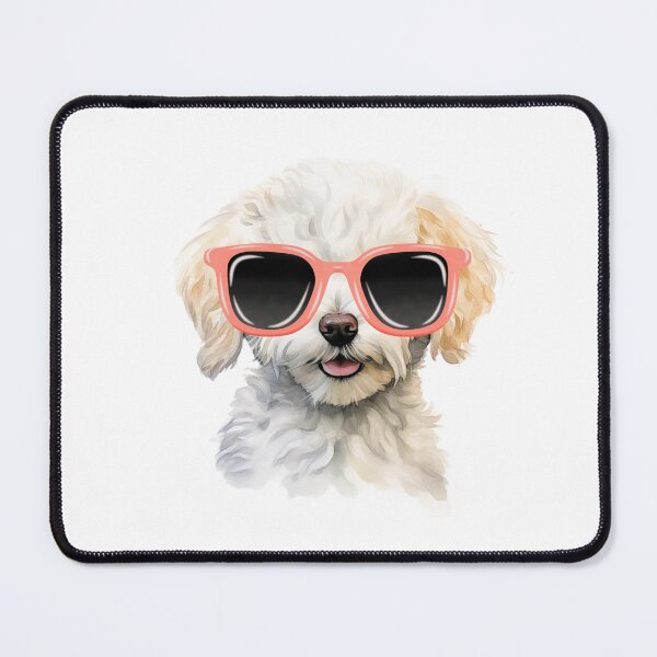 Item preview, Watercolor Bichon Frise Dog Wearing Sunglasses designed and sold by TheAnimalZ00.