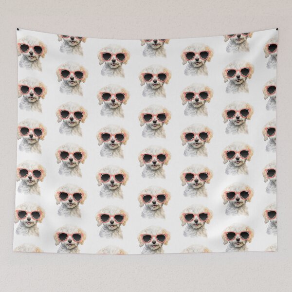 Item preview, Watercolor Bichon Frise Dog Wearing Sunglasses designed and sold by TheAnimalZ00.